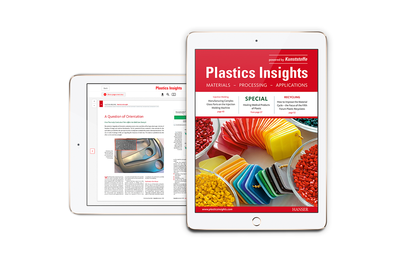 iPad with plastics insights epaper.