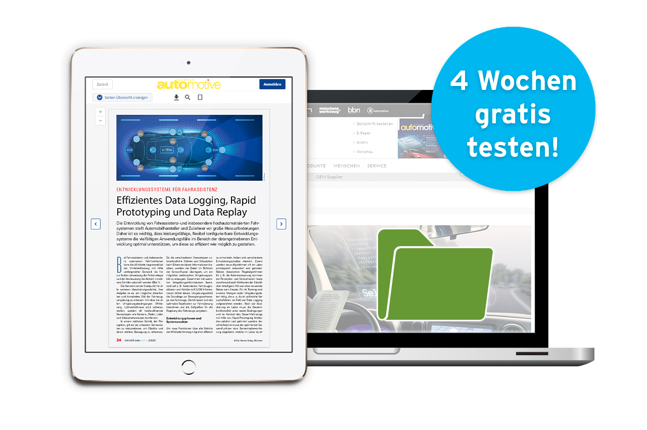 4 Wochen gratis Hanser Automotive Digital Abo testen.